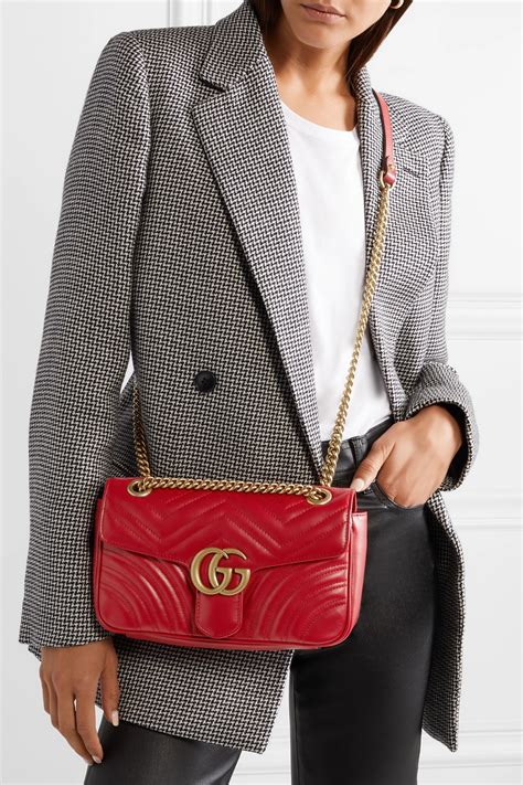 gucci marmont belt bag red|gucci marmont small shoulder bag.